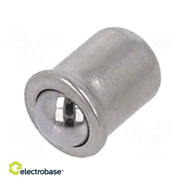Ball latch | A2 stainless steel | BN 13376 | L: 4mm | Ømount.hole: 3mm