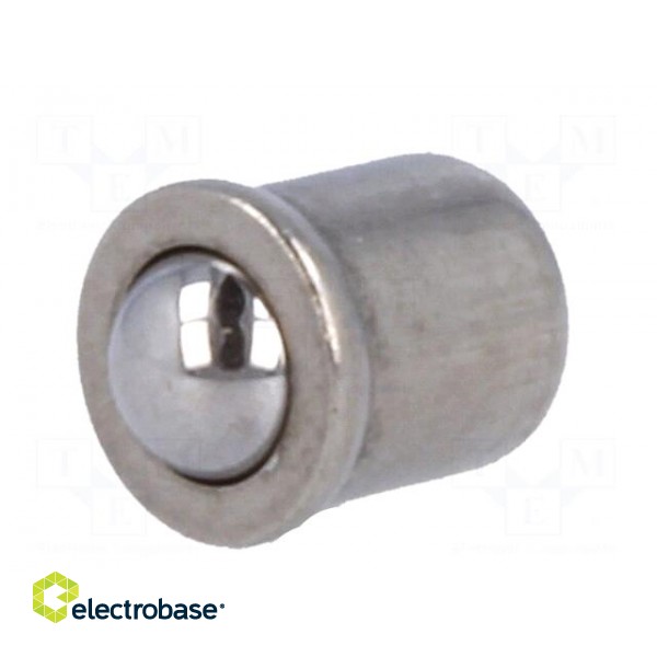 Ball latch | A2 stainless steel | BN: 13376 | L: 6mm | Ømount.hole: 4mm фото 2