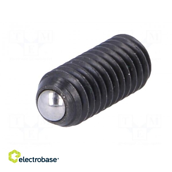 Ball latch | steel | BN 13363 | Thread: M6 | 14mm | Cut: slotted | HALDER image 2