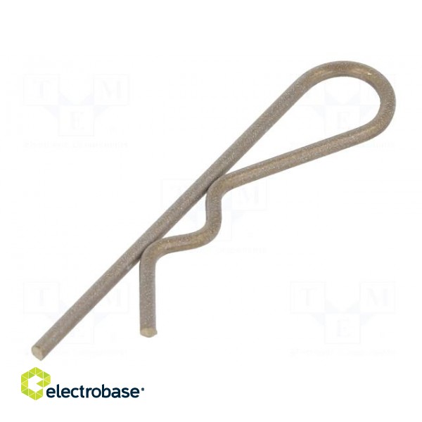 Cotter pin | stainless steel | Ø: 1.5mm | L: 45mm | Shaft dia: 7÷12mm