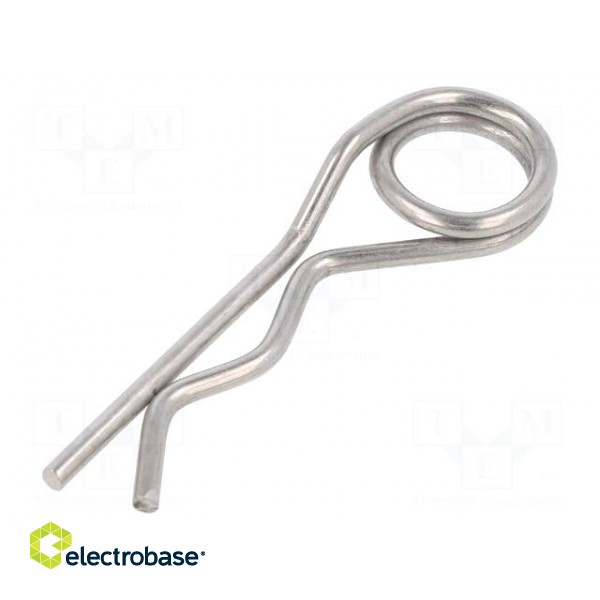 Cotter pin | stainless steel | Ø: 3mm | L: 73mm | Shaft dia: 17÷24mm