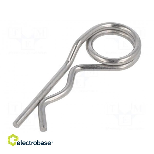 Cotter pin | stainless steel | Ø: 4mm | L: 94mm | Shaft dia: 18÷30mm