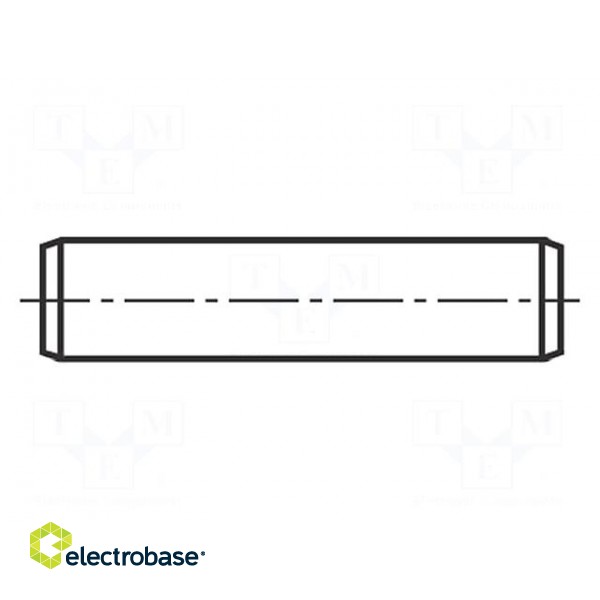 Cylindrical stud | A2 stainless steel | BN: 684 | Ø: 2mm | L: 16mm