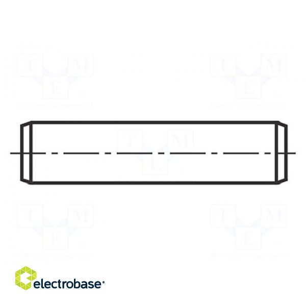 Cylindrical stud | A2 stainless steel | BN 684 | Ø: 4mm | L: 8mm | DIN 7