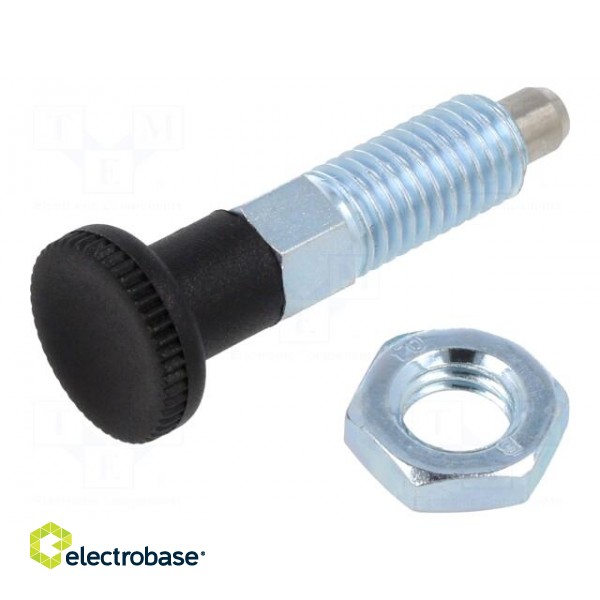 Indexing plungers | Thread: M10 | 6mm | Plunger mat: stainless steel image 1