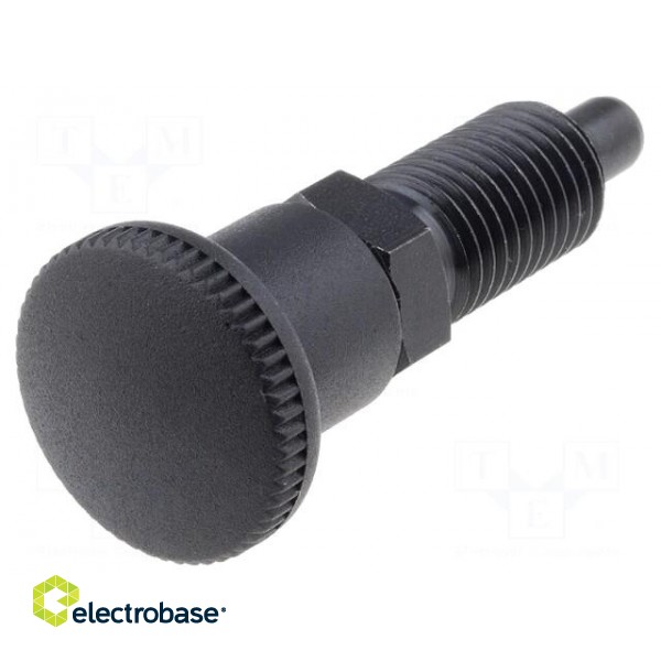 Indexing plungers | Thread: M12 | Plating: black finish | 6mm