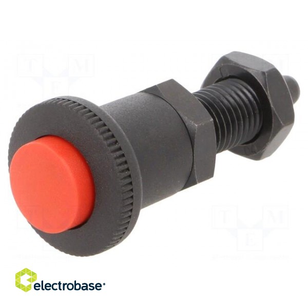 Indexing plungers | Thread: M12 | Plating: black finish | 6mm image 1