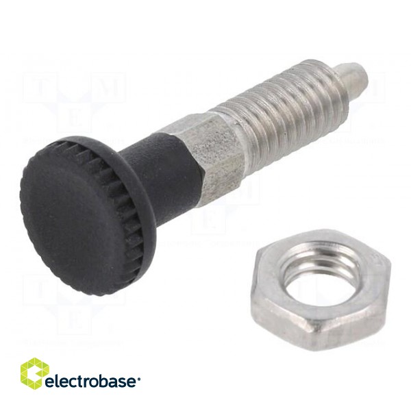 Indexing plungers | Thread: M6 | 3mm | Mat: stainless steel image 1