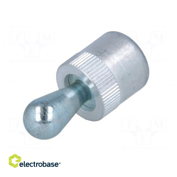 Side thrust pin | Øout: 16mm | Overall len: 33.7mm | Tip mat: steel image 2