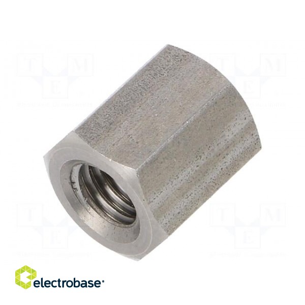 Screwed spacer sleeve | Int.thread: M8 | 15mm | hexagonal