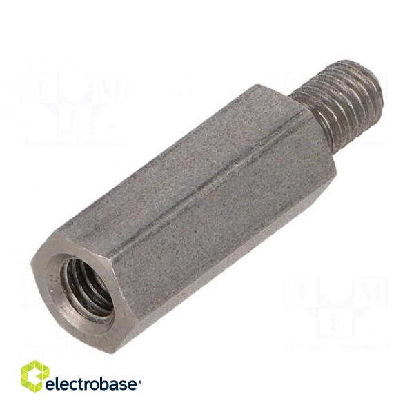 Screwed spacer sleeve | 20mm | Int.thread: M5 | Ext.thread: M5