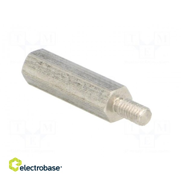 Screwed spacer sleeve | Int.thread: M4 | 25mm | Ext.thread: M4 image 4