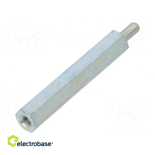 Screwed spacer sleeve | Int.thread: M2,5 | 30mm | Ext.thread: M2,5
