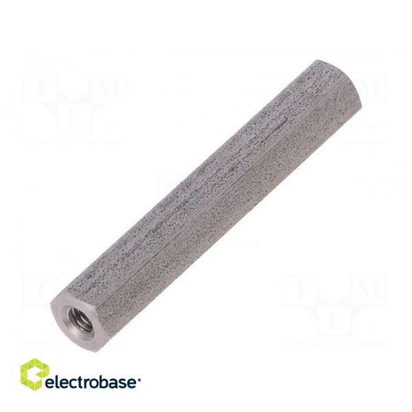 Screwed spacer sleeve | Int.thread: M2,5 | 30mm | hexagonal