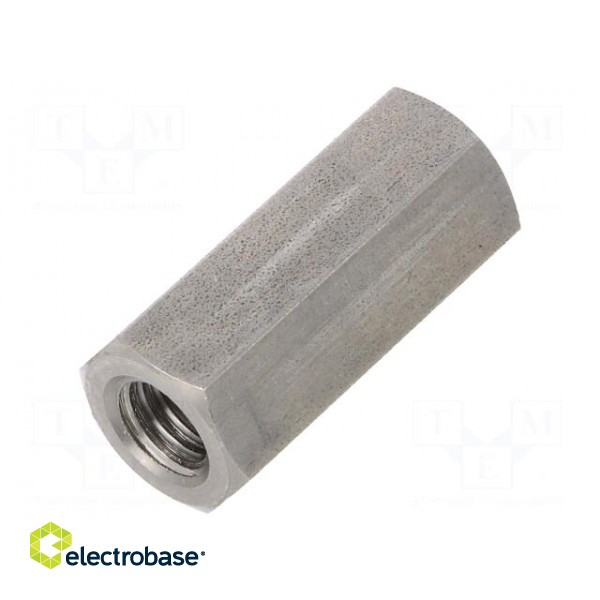 Screwed spacer sleeve | Int.thread: M8 | 30mm | hexagonal