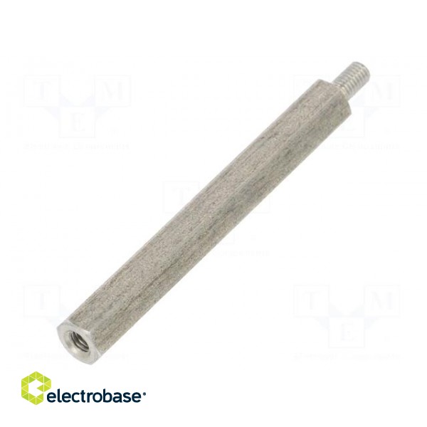 Screwed spacer sleeve | Int.thread: M3 | 45mm | Ext.thread: M3