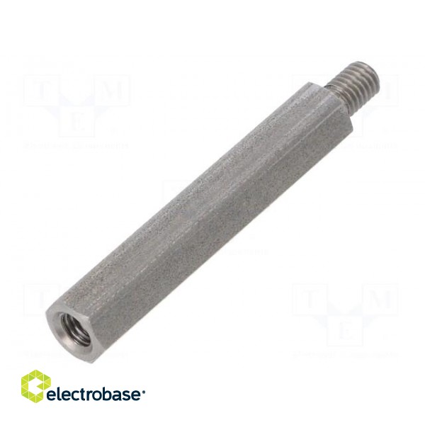 Screwed spacer sleeve | Int.thread: M5 | 45mm | Ext.thread: M5