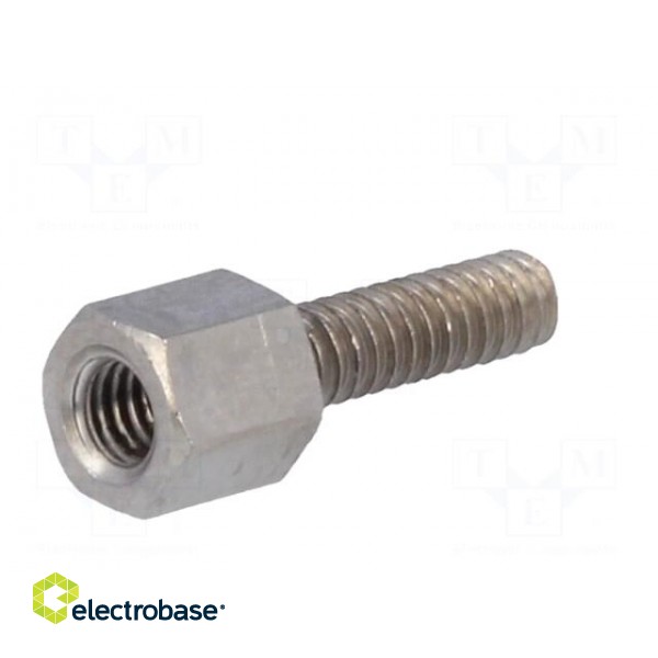 Screwed spacer sleeve | Int.thread: M3 | 5mm | Ext.thread: UNC4-40 image 2