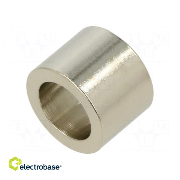 Spacer sleeve | 12mm | cylindrical | brass | nickel | Out.diam: 16mm