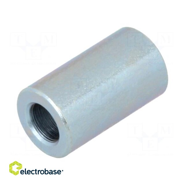 Spacer sleeve | 14mm | cylindrical | steel | zinc | Out.diam: 8mm