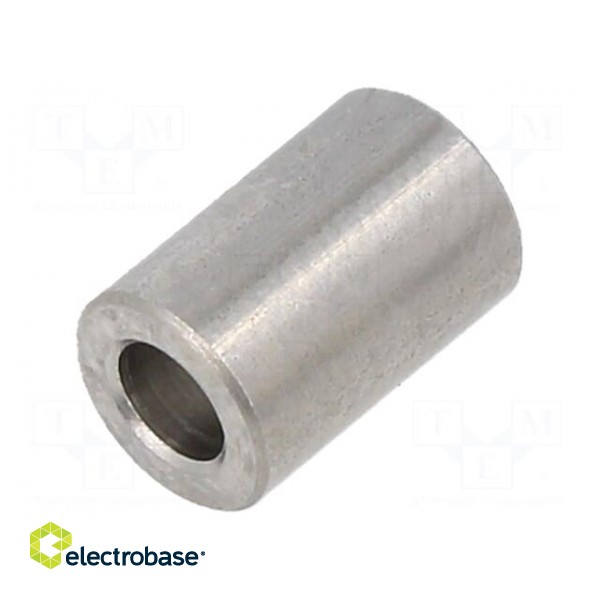 Spacer sleeve | 2mm | cylindrical | stainless steel | Out.diam: 6mm