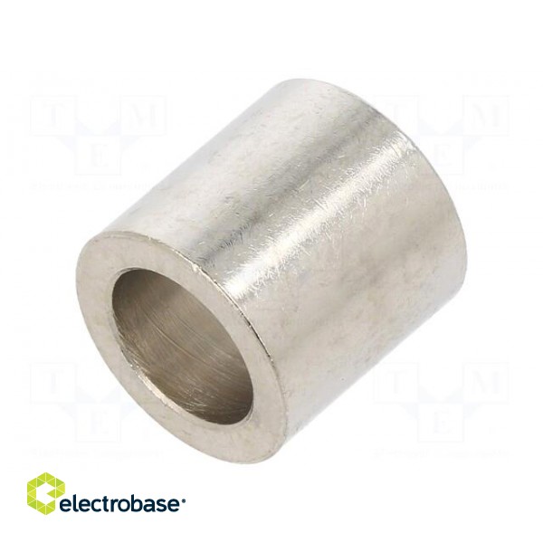 Spacer sleeve | 16mm | cylindrical | brass | nickel | Out.diam: 16mm