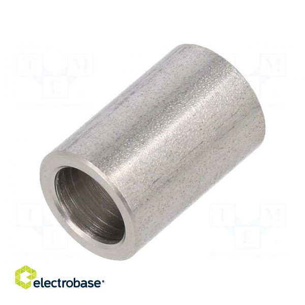 Spacer sleeve | 18mm | cylindrical | stainless steel | Out.diam: 12mm