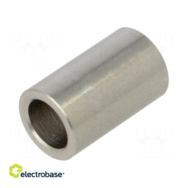 Spacer sleeve | 20mm | cylindrical | stainless steel | Out.diam: 12mm