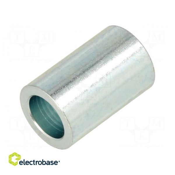 Spacer sleeve | 25mm | cylindrical | steel | zinc | Out.diam: 16mm