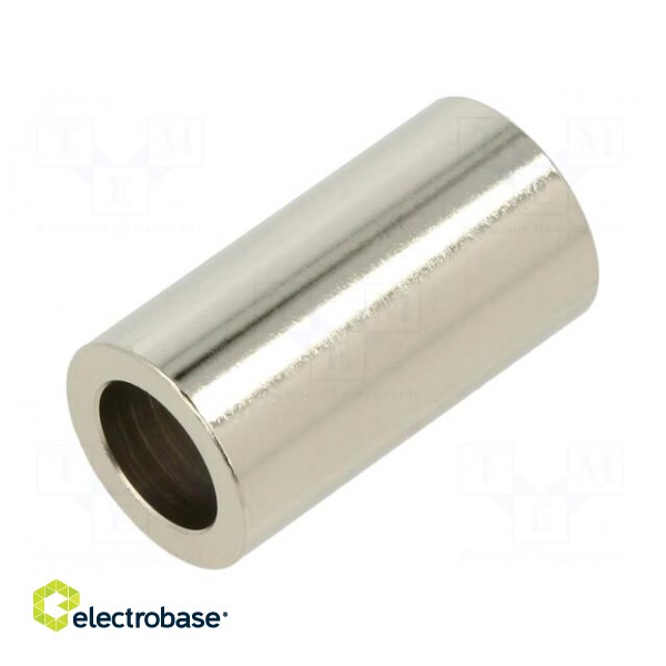 Spacer sleeve | 30mm | cylindrical | brass | nickel | Out.diam: 16mm