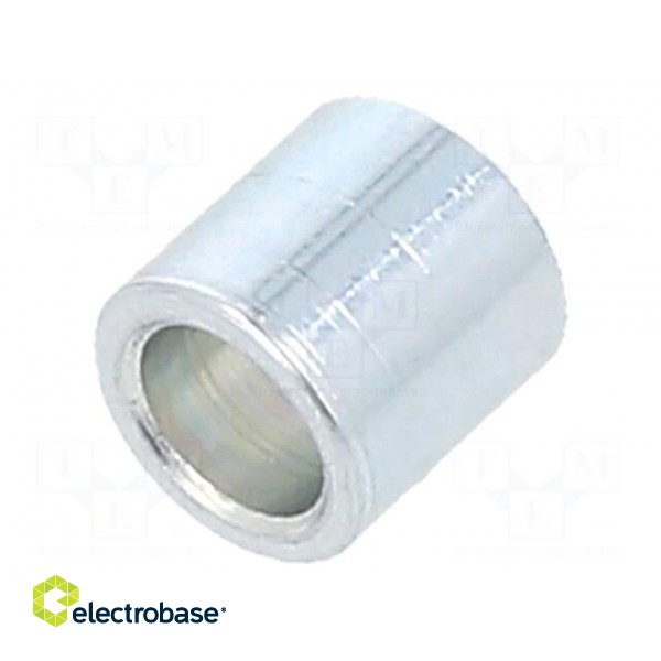 Spacer sleeve | 5mm | cylindrical | steel | zinc | Out.diam: 5mm