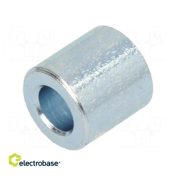 Spacer sleeve | 6mm | cylindrical | steel | zinc | Out.diam: 6mm