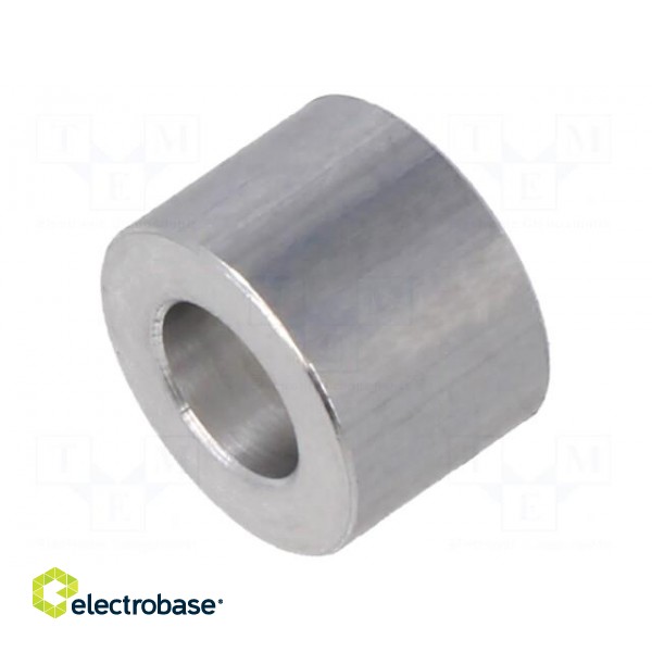 Spacer sleeve | 7mm | cylindrical | aluminium | Out.diam: 10mm
