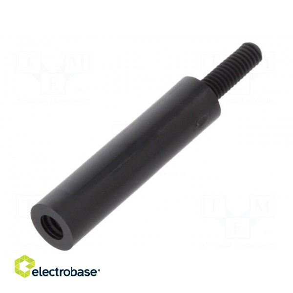 Screwed spacer sleeve | cylindrical | polyamide | M2,5 | M2,5 | 20mm paveikslėlis 1