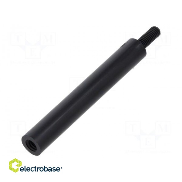 Screwed spacer sleeve | cylindrical | polyamide | M3 | M3 | 40mm | black