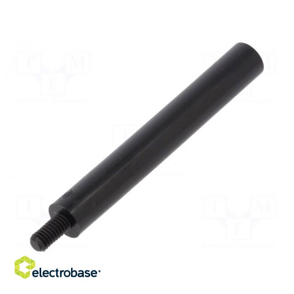 Screwed spacer sleeve | cylindrical | polyamide | M4 | M4 | 55mm | black фото 2