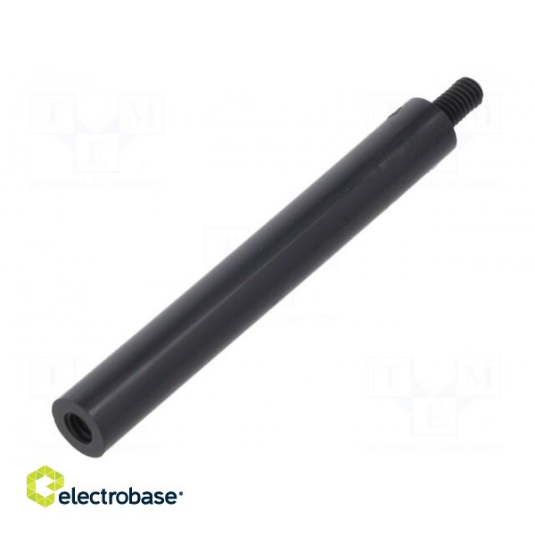 Screwed spacer sleeve | cylindrical | polyamide | M4 | M4 | 60mm | black