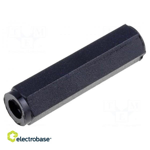 Screwed spacer sleeve | polyamide | M3 | 30mm