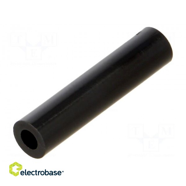Spacer sleeve | cylindrical | polyamide | L: 35mm | Øout: 8mm | black