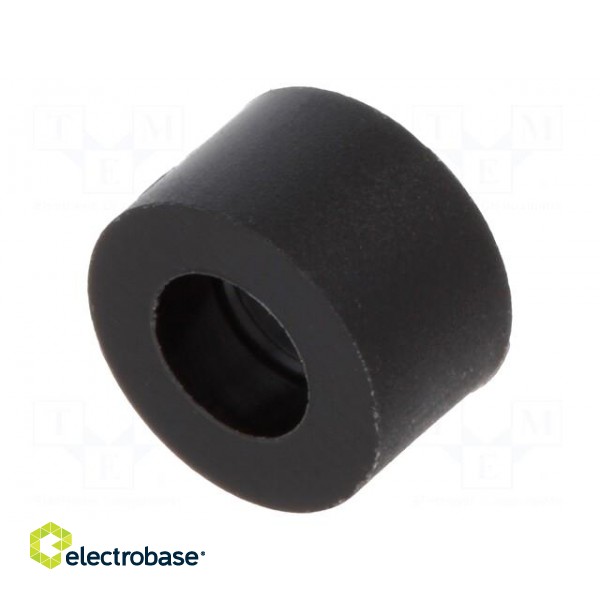 Spacer sleeve | cylindrical | polyamide | L: 3mm | Øout: 5mm | black