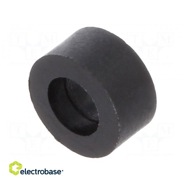 Spacer sleeve | cylindrical | polyamide | L: 3mm | Øout: 6mm | black