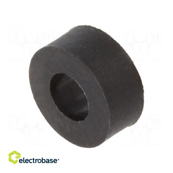Spacer sleeve | cylindrical | polyamide | L: 3mm | Øout: 7mm | black