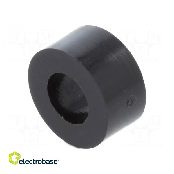 Spacer sleeve | cylindrical | polyamide | L: 5mm | Øout: 10mm | black