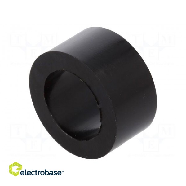 Spacer sleeve | cylindrical | polyamide | L: 8mm | Øout: 16mm | black