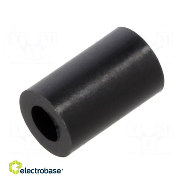 Spacer sleeve | cylindrical | polyamide | L: 8mm | Øout: 5mm | black