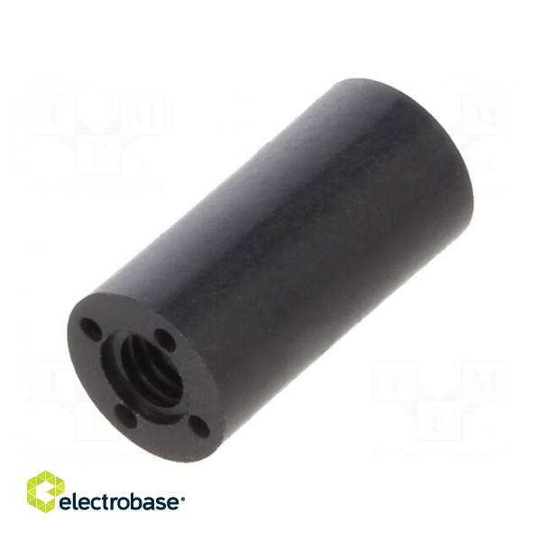 Spacer sleeve | cylindrical | polyamide | M2,5 | L: 10mm | Øout: 5mm paveikslėlis 2