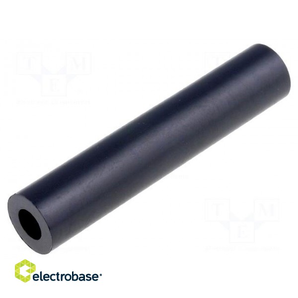 Spacer sleeve | cylindrical | polystyrene | L: 35mm | Øout: 7mm | black image 1