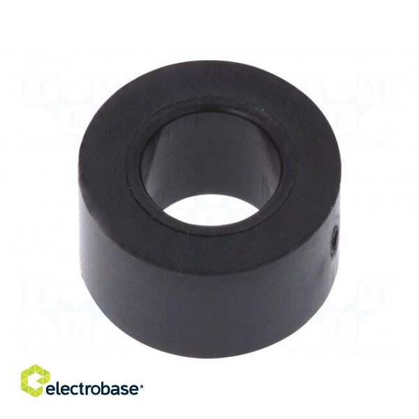 Spacer sleeve | cylindrical | polystyrene | L: 4mm | Øout: 7mm | black