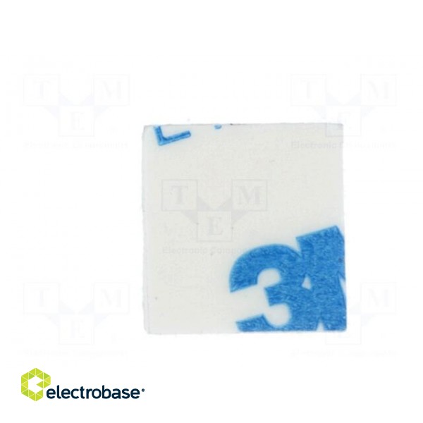 PCB distance | polyamide | L: 4.8mm | self-adhesive | natural | UL94V-2 paveikslėlis 5
