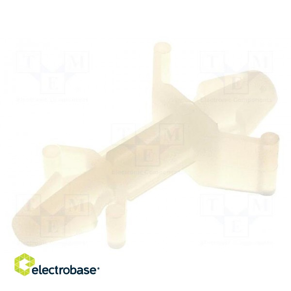 PCB distance | polyamide | L: 9.6mm | snap fastener | natural | UL94V-2